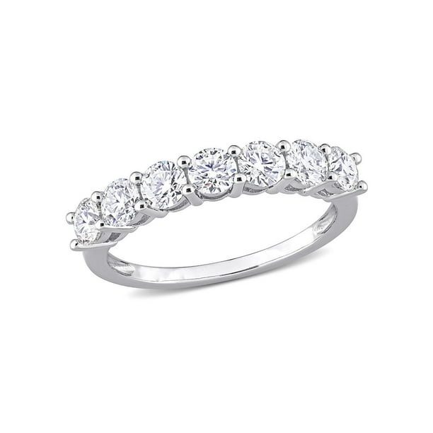 Gem And Harmony 1.00 Carat (Ctw) LabCreated Moissanite Anniversary Band Ring in Sterling