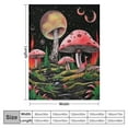 thumbnail image 4 of ONETECH Mushroom Moon Throw Blanket Gift Flannel Ultra-Soft Comfy Blankets Decor for Bedding Couch Sofa Chair Plush Lightweight Cozy Warm Girls Kids Adults Birthday, 4 of 6