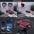 thumbnail image 2 of 4000mAh LED Bike Light Set with Mobile Power & 130dB Horn, USB Rechargeable 3-LED Headlight, Waterproof Cycling Equipment for Night Safety & Outdoor Use, 2 of 2