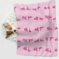 thumbnail image 6 of Rocae Pink Scarf Snowman for Pet Blanket Dog Blanket Cat Blanket Soft Sleep for Small Medium Pet-Medium, 6 of 8