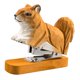thumbnail image 3 of Figura de madera con grapadora de animales, modelo de figura artística, grapadora creativa de escritorio con forma de animal. Ardilla, 3 of 7