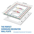 thumbnail image 2 of 3-Gang Screwless Pioneer Floral Decorative Wall Plates,Size 3-Gang 6.5"W x 4.7"H,Unbreakable Thermoplastic Faceplate Cover for Kitchen Living Room Bedroom Decorator Receptacle Outlet Switch, 2 of 7