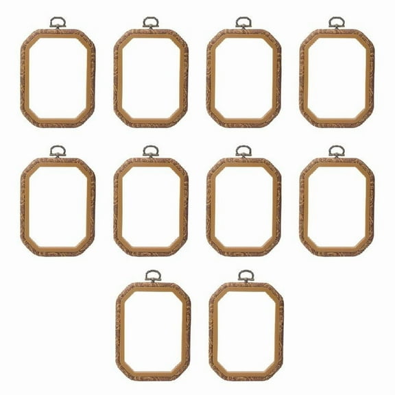 10 Pcs Rectangle Embroidery Hoop Adjustable Embroidery Frame for Needleworks