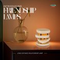 thumbnail image 6 of Friendship Lamp® Long Distance Touch Lamps – WiFi Connected, Long Distance Gifts, Touch Activated Table Lamp, Long Distance Friendship Gifts, LED Light -Mid-Century White/Black - Set Of 2, 6 of 10