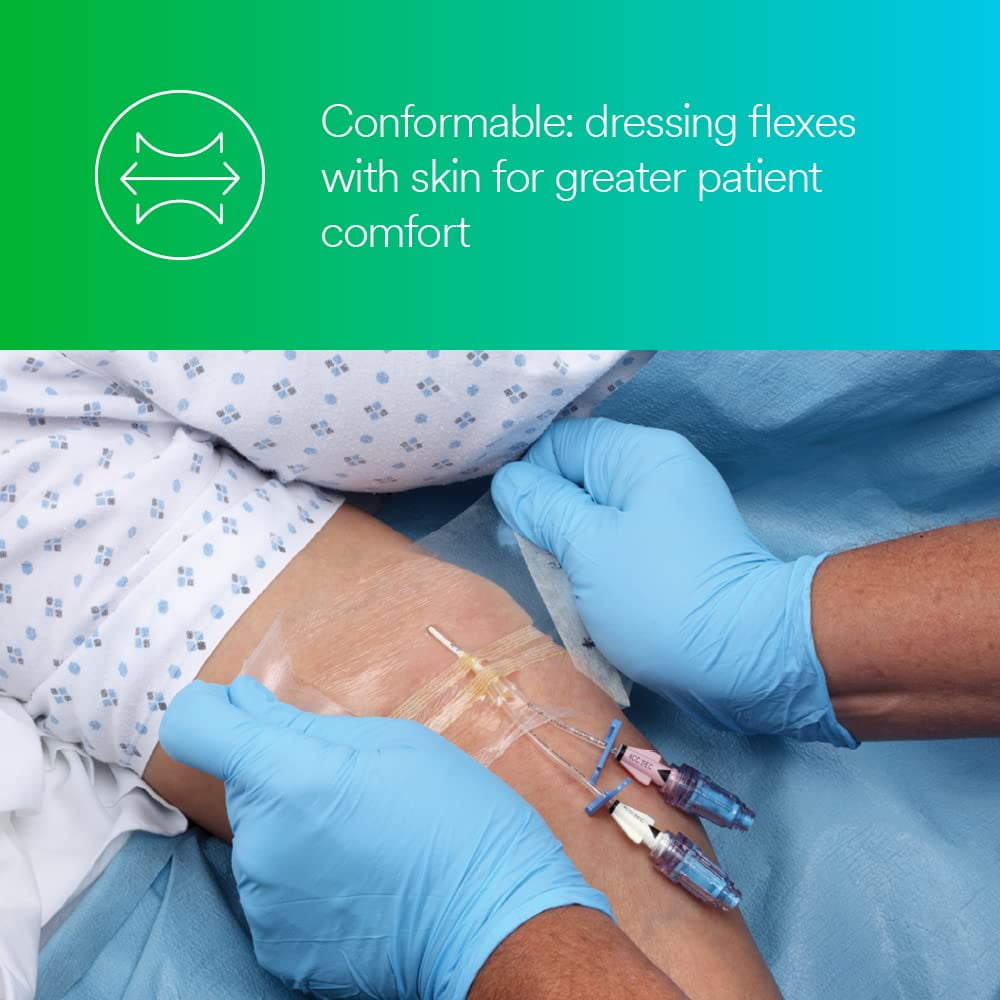 Tegaderm Transparent Film Dressing 1-3/4 X 1-3/4 Inch Frame Style Delivery With Label Sterile, Box of 100
