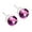 Lilac, variant on Blomdahl | Nickel Free | Medical Plastic 6mm Crystal Stud Earrings | Best Choice For Sensitive Ears