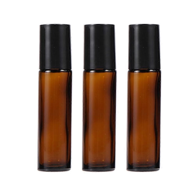 Here's a well structured product description and key information for:\n\n \n\n### **6pcs Refillable Amber Perfume Bottles with Stainless Steel Roller