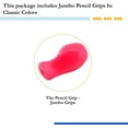 thumbnail image 4 of The Pencil Grip Jumbo Pencil Gripper, Universal Ergonomic Writing Aid For Righties And Lefties, Colorful Pencil Grippers, Assorted Colors, 12 Count, 4 of 8