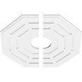 thumbnail image 2 of 32"OD x 7"ID x 12 3/4"C x 1"P Westin Architectural Grade PVC Contemporary Ceiling Medallion, Two Piece, 2 of 11