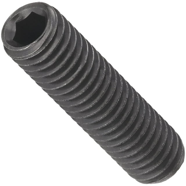 Alloy Steel Set Screw, Black Oxide Finish, Hex Socket Drive, Cone Point, Meets ASME B18.3/ASTM F912, 1/2" Length, 5/16"-18 UNC Threads, Imported (Pack of 100)