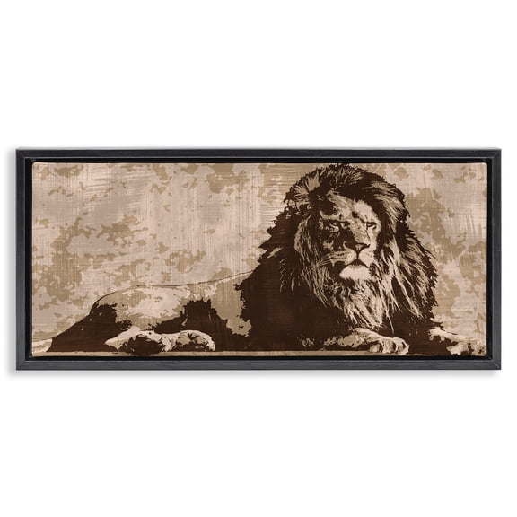 Stupell Industries Modern Black Floating Frame Canvas Art, 25 x 11, by Andrew Cooper