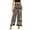 Brown, variant on Women's Boho Palazzo Pants Wide Leg Beach Pants High Waisted Lounge Pants with Pockets
