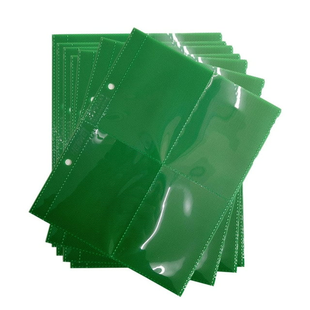lionlar 50 Pcs Protège-Cartes de Jeu Pochettes Protectrices Cartes d'Affaires Page de Poche Protecteur de Page Vert