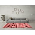 thumbnail image 3 of Ahgly Company Indoor Square Abstract Red Modern Area Rugs, 7' Square, 3 of 4