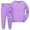 Purple*, variant on RUTAYY Boys Pajama Set Long Sleeve Crew Neck Long Pants Solid Color Basic Children Night Suit Purple