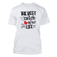 thumbnail image 4 of Edvintorg Matching Shirts For Couples Lovers Valentine'S Day Clearance Women Short Sleeve T-Shirt Love Letter Print Solid Color&nbsp;Basic Tee Tops White S, 4 of 4