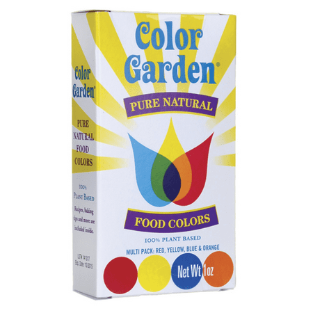 Color Garden Pure Natural Food Colors - Multi Pack 4 - 1 oz