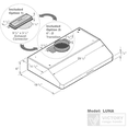 thumbnail image 2 of Victory Luna 30” Hotte de Cuisinière sous Armoire en Acier Inoxydable, 2 of 3