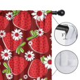 thumbnail image 4 of Blackout Kids Curtains,Red Strawberry Plants Fruit Childrens Insulated Curtains Set Of 2,Bedroom Essentials,Toddler Room Decor 42x84in(106x213cm), 4 of 4