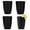 4 Pack, variant on 8 Pack Wheat Straw Cups Plastic Cups Unbreakable Drinking Cup Reusable,Plastic Drinking Tumblers Dishwasher Safe Water Glasses,Drinking Cup for Kitchen Home Parties (16 OZ) (Black)