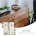 thumbnail image 4 of Miangastore Durable Iron Hinges for Furniture Use with Smooth Surface Silver Color 10 Pieces, 4 of 8