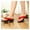 Red, variant on Geta Sandals Womens Wooden Geta Sandals Clogs Flip Flop Japanese Traditional High Heel Slippers,Retro Sandals Slippers Shoes Kimono Cosplay Costume Shoes