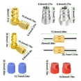 thumbnail image 4 of Kit de Conversion R12 vers R134A Adaptateur de Valve à Coupleur Rapide Haute/basse Pression, 4 of 7