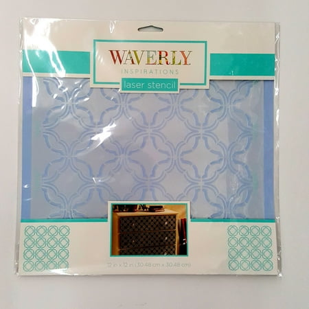 Waverly Inspirations Mini Geometric Laser Stencil for Adults, Art Stencils & Templates, 12" x 12"