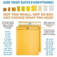 thumbnail image 4 of Yellow Kraft Bubble Mailers, Padded Self Seal Envelopes, 25 Count, 8.5 x 13 in, 4 of 9