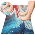 thumbnail image 4 of Coolnut Colorful Marble Bathroom Rug Mat Ultra Soft Non Slip and Absorbent Plush Rugs Washable Quick Dry Bath Rugs 39 x 20 Inches Home Decor, 4 of 7