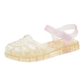 thumbnail image 2 of BRGZLK Girls Fisherman Sandals Soft Sole Beach Cut-Out Candy Ombre Closed Toe Jelly Sandal Lightweight Comfortable Little Kids Shoes Gold 7-8 Years, 2 of 7