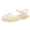 Gold, variant on Rhinestone Sparkly Bow Pointed Toe Dress Pumps for Girls, Glitter Heeled Shoes for Party Pageant Performance, Elegant Princess Sandals for Wedding Celebration and Special Occasions