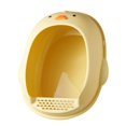 thumbnail image 2 of Cat es Indoor Cats Pet Litter Tray Cat Bedpan for Cats Below 7.5kg Yellow, 2 of 7