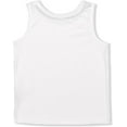 thumbnail image 2 of Girl's 3-Pack Unicorn Squad Graphic Tank Tops - White, Grey and Peach Sleeveless Shirts, 2 of 7