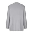 thumbnail image 5 of IROINNID Long Cardigans for Women ‘s Solid Cardigan Long Sleeve Sweater Pockets Blouse Coat,Gray, 5 of 6