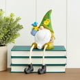 thumbnail image 4 of Gnome Shelf Sitter With Flower Seasonal Decor - Green, 4 of 5