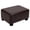PU-Brown, variant on CAROLMADE Small Footstool with Legs Foot Stool Ottoman Under Desk Footrest for Living Room Bedroom and Office, PU Brown