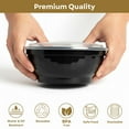 thumbnail image 6 of Microwaveable Noodle Bowl with Lid, Black, 42oz, 6 of 8