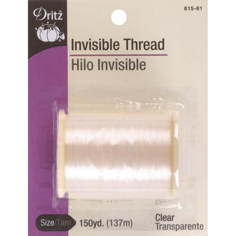 Threadart Nylon Invisible Thread Huge 6600 Meter Spools 0.004 0.12mm  Diameter Thread Very Fine Monofilament 