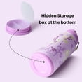 thumbnail image 2 of BOTTLE BOTTLE 32oz Insulated Water Bottle Stainless Steel Sport Water Bottle with Straw Dual-use Lid Design for Gym with Pill Box (Purple Grown), 2 of 7