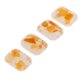 thumbnail image 1 of 4 piezas de adornos de cabujón de espalda plana de resina Sunnimix Lámina Dorada Naranja, 1 of 8