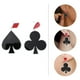 thumbnail image 3 of 1 par de pendientes de naipes para mujer, accesorios de moda para las orejas, pendientes de acrílico, 3 of 6