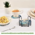 thumbnail image 6 of BZSMCE 6Pcs Drink Coasters With Holder 3.94Inch Dolphin Play on The Ocean Creative Coil Coaster Coasters Colors Absorbent Coasters for Drinks Coasters Set Thicken Heat for Home Table, 6 of 7