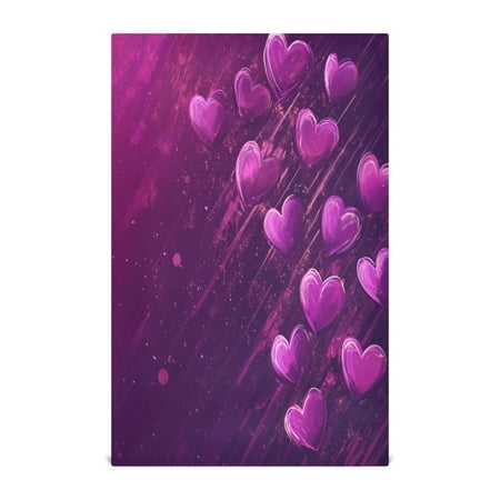 

Kitchen Towel 28x18 Inches x4，Plate Towel Decorative Towel Napkin Tea Towel Tea Towels For Kitchen Dish Cloths & Dish Towels Beautiful Purple Heart Pattern
