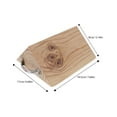 thumbnail image 2 of FUTUREORYY Trailer Wheel Chocks Wheel Chock Beige Wood 1Set for Trucks, 2 of 5