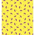 thumbnail image 3 of Ambesonne Umbrella Duvet Cover Sets, Rain Accessory Pattern, 2-King, Yellow and Violet, 3 of 7
