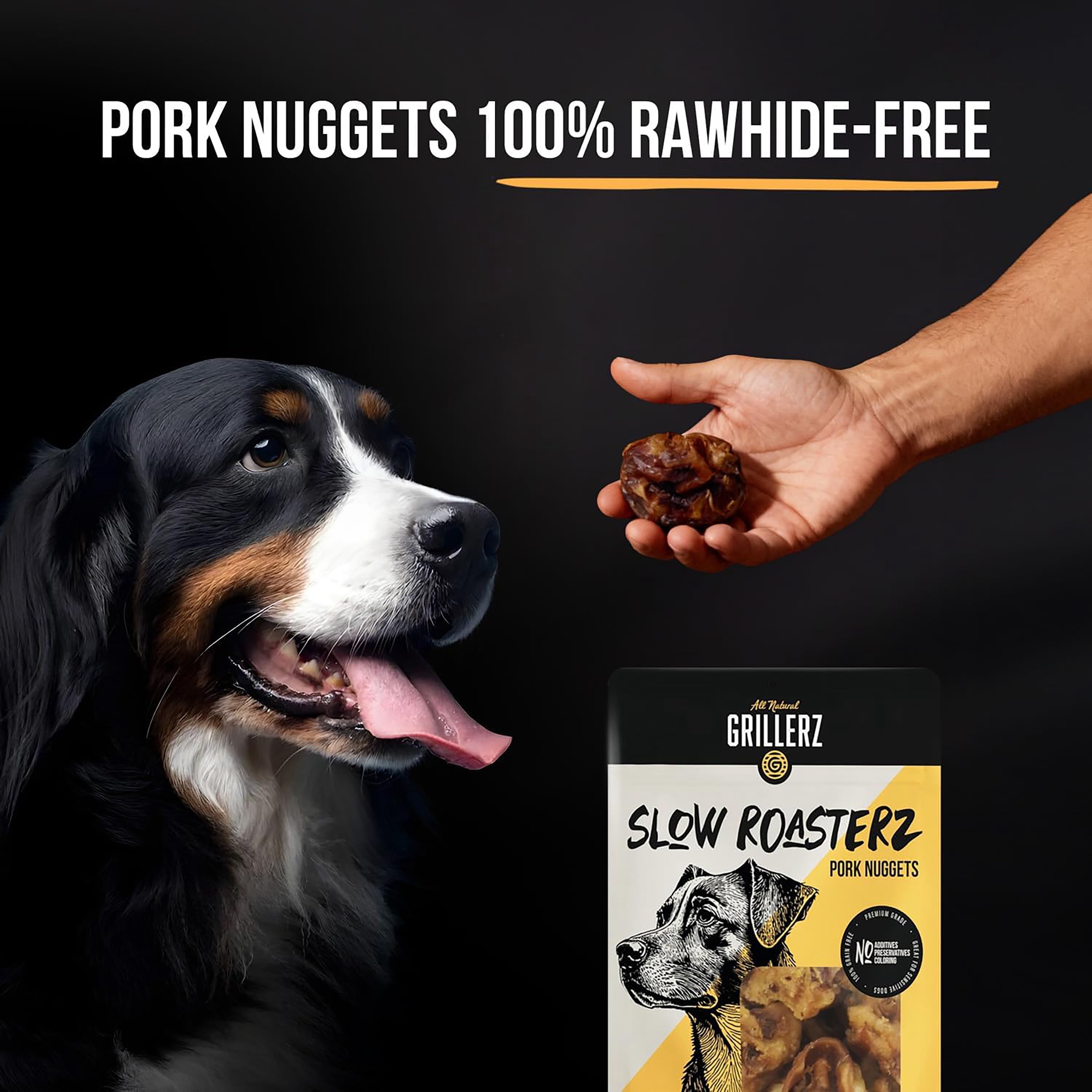 Grillerz Slow Roasterz Pork Nuggets Dog Treats - 1LB