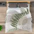 thumbnail image 5 of Boho Mid Century Throws Blankets Beige Yellow Modern Abstract Throw Blankets Minimalist Sun Boho Geometric Aesthetic Soft Warm Bed Bedding Women Blankets for Couch Bedroom Office 60"x80", 5 of 6