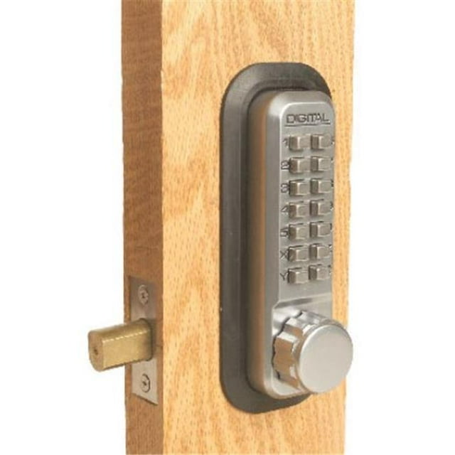 Lockey 2210-BB-DC-KO Mechanical Keyless Deadbolt Double Sided Combination With Key Override - Bright Brass