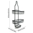 thumbnail image 3 of FeiFu Bathroom Shelf Wall-Mounted Over Toilet Storage Rack Shower Organizer for Toiletries Shampoo Conditioner Towels Space-Saving Bathroom Accessories Rustproof Bath Shelving, 3 of 5